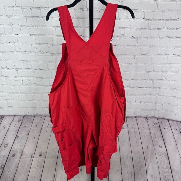 Duluth Trading Company Heirloom Gardening Short Overalls Coral Size Large - Picture 5 of 7